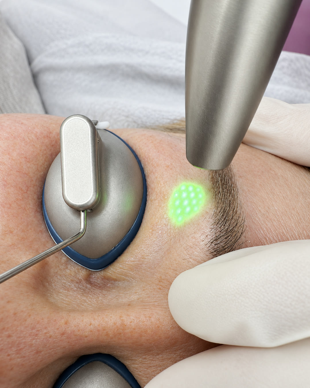 Precyzyjna praca głowicą lasera Fotona